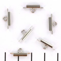 Miyuki Slide tube Zilver 10mm - 2 stuks