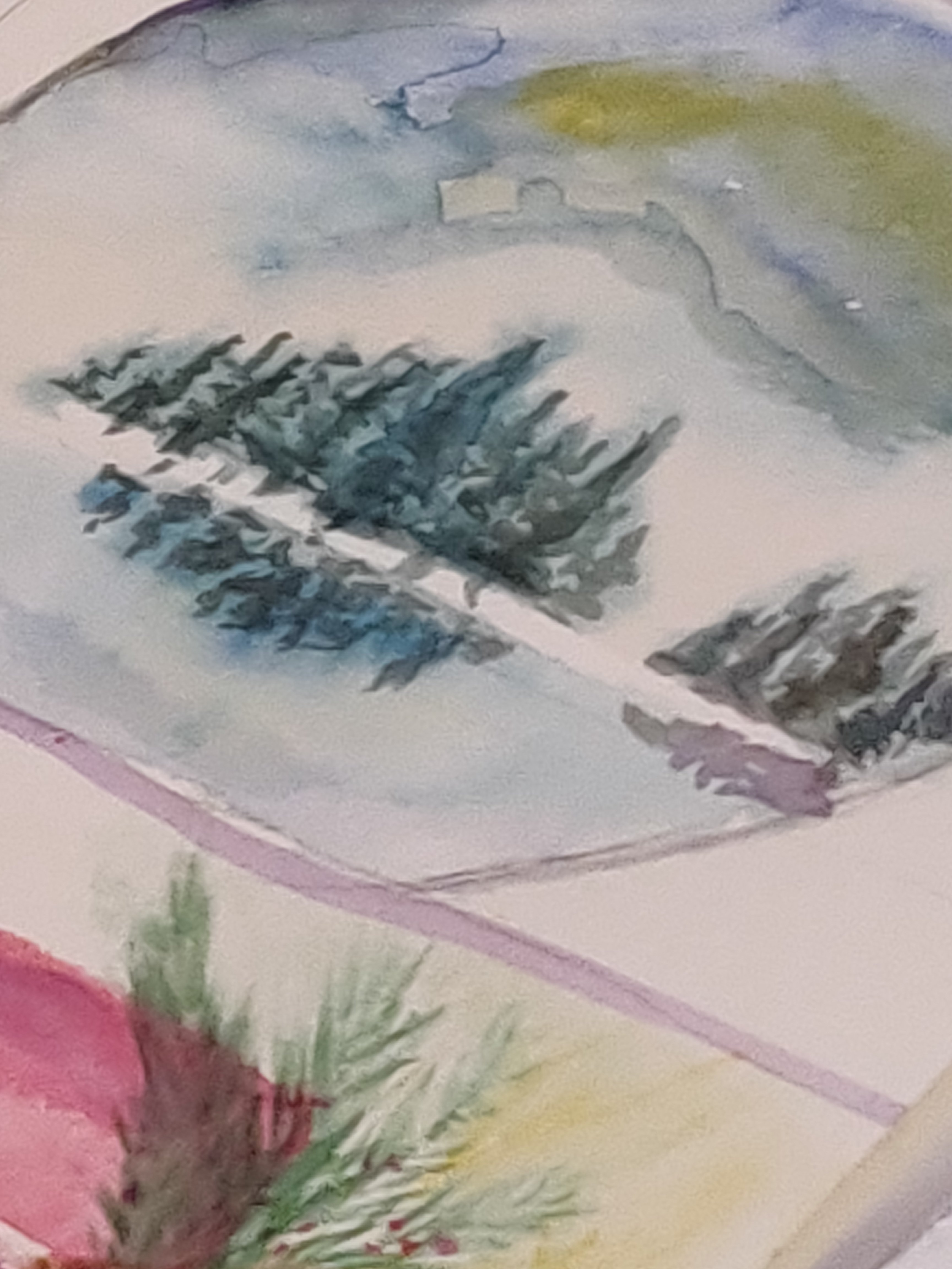 Aquarel thema namiddag  "(Kerst)kaartjes" donderdag  13 november van 14 tot 17 uur
