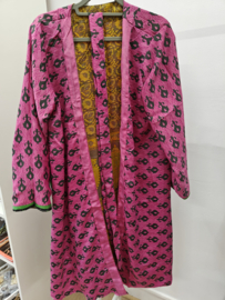 Kimono - 100% zijde - omkeerbaar ( nr12) lengte 100cm