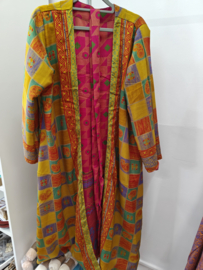 Kimono - 100% zijde - omkeerbaar ( nr43) lengte 118cm