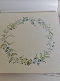 Workshop bloemencirkels in aquarel dinsdag 1 december van 19 tot 21:30 uur