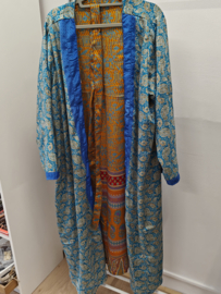 Kimono - 100% zijde - omkeerbaar ( nr19) lengte 118cm