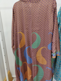 Kimono - 100% zijde - omkeerbaar ( nr5) lengte 100cm