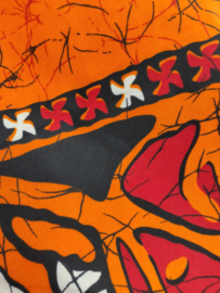 Afrikaanse Batik - Orange Sparkle