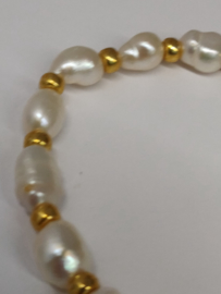 Parelarmband "Pearls 'n Gold"