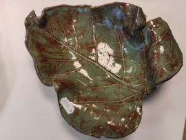 Schaal in bladvorm - keramiek steengoed