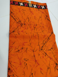 Afrikaanse Batik - Orange Sparkle