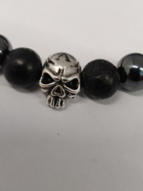 Lava armband met skull