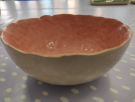 Handgevormde bowl/ ontbijtkom - "Rozekwarts"