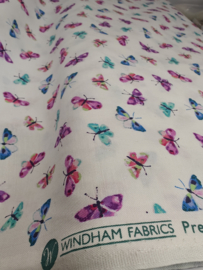 Windham Fabrics - serendipity" - wit - per 25 cm