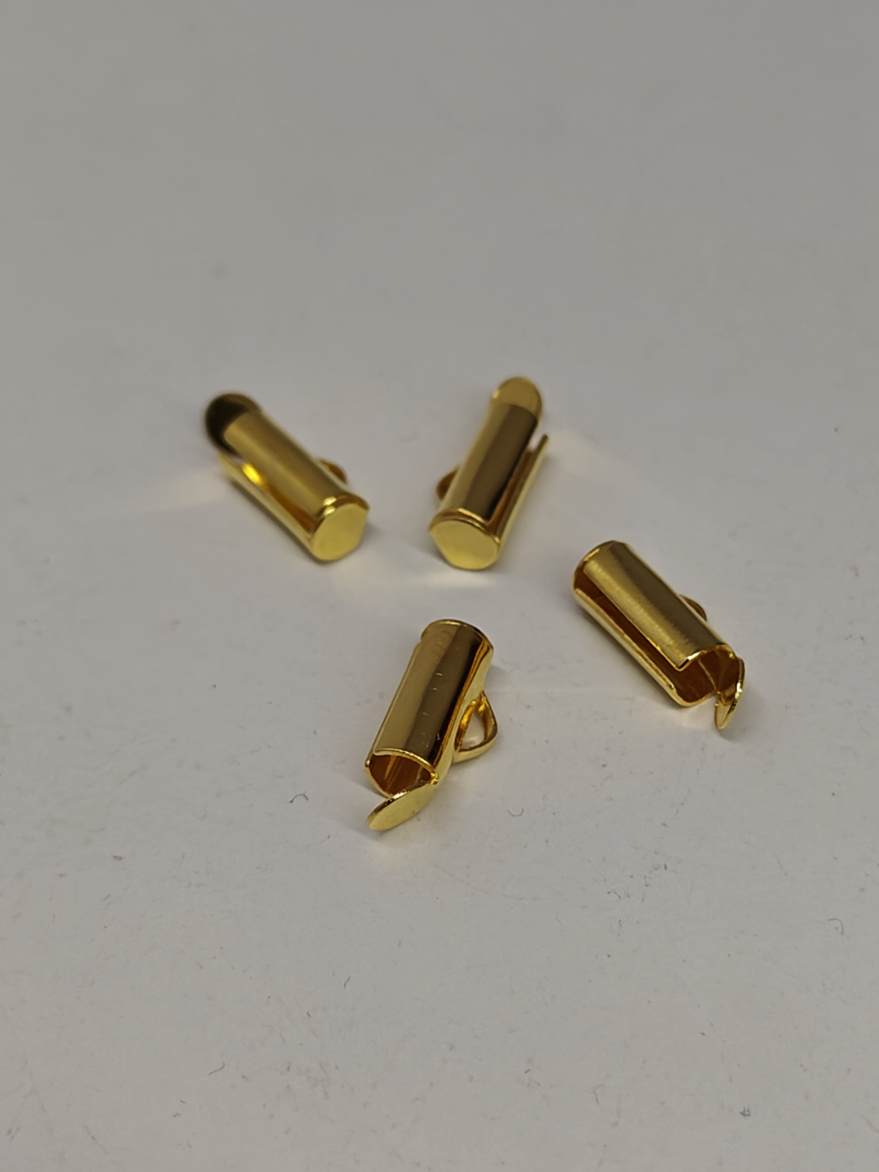 Merkloze Slide tube goudkleurig 10mm - 4 stuks