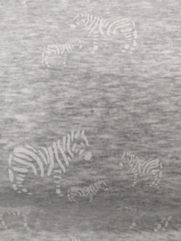 Alpenfleece/jogging - Zebra's - per 10 cm