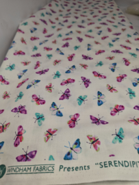 Windham Fabrics - serendipity" - wit - per 25 cm
