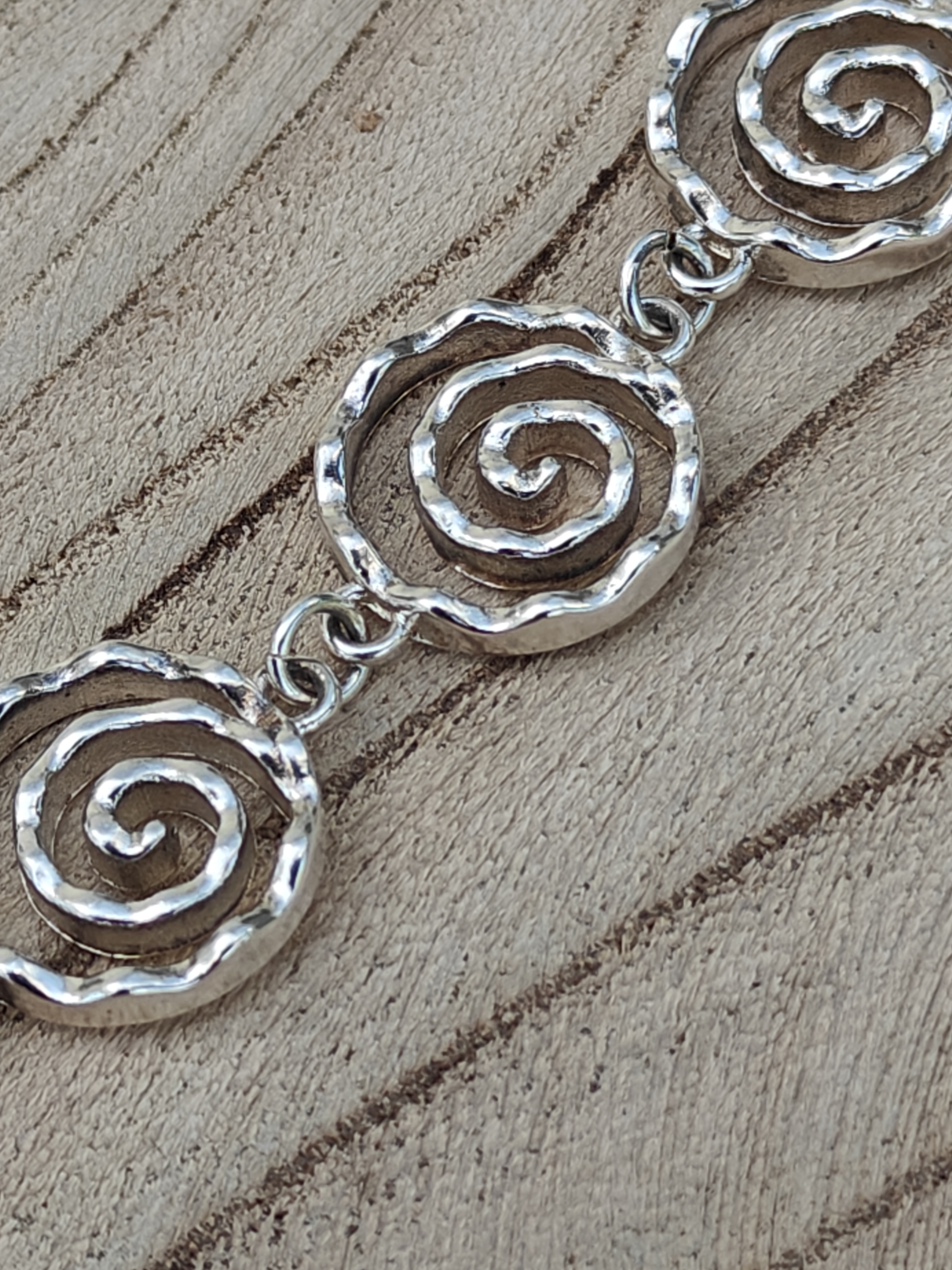 Armband in zilver "tornado" GEEN handwerk