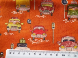 Have a good trip - by Poppy - warm oranje ( per 10cm)