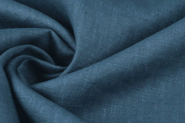 Oeko Tex gewassen Linnen donker jeans 140 cm breed - per 10 cm - per