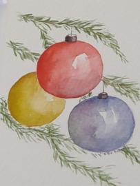 Workshop wenskaarten in aquarel - maandag 23 november van 19 tot 21:30 uur - materiaal inbegrepen