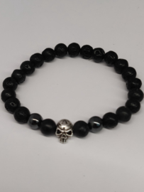 Lava armband met skull