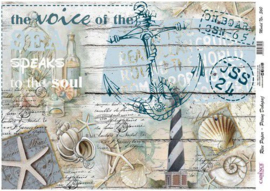 Cadence Rijstpapier The voice of the Sea  (art360)