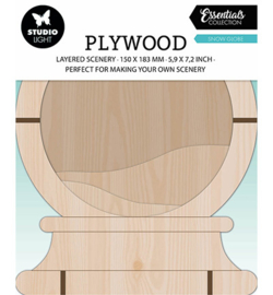 Plywood Snowglobe