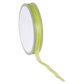 1260961 Organza lint Lime groen (7 mm)