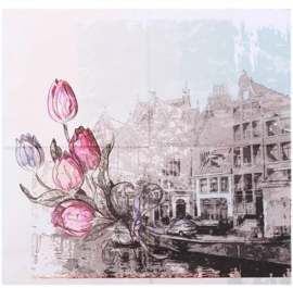 8502 Gracht en tulpen