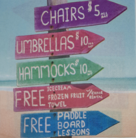 8315 Beach signs