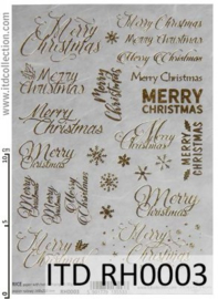 ITD RH003 Merry Christmas -gold- (A5)