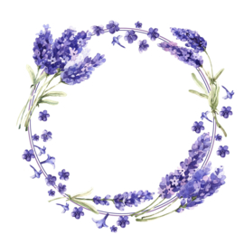 8129 Lavender wreath
