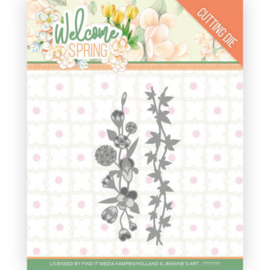 Welcome Spring - Flowers and leaf borders (JAD10114)