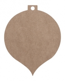 MDF Kerstbal-hanger (klein)