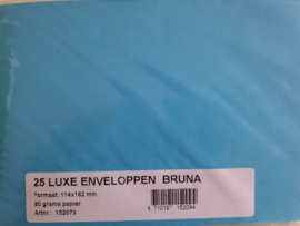 Enveloppen 25x blauw  (div009)