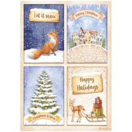 DFSA4802 Winter Valley : Cards fox (A4)