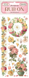 Stamperia Rub On : Rose Parfum bloemen (DFLRB 15)
