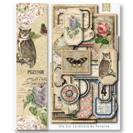 Art. S.005 Uil   scrapbook die-cut plaatjes (51x)