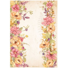 DFSA4818 Woodland Floral borders (A4)