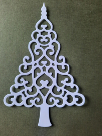 Stansje Kerstboom (wit, 2 stuks)