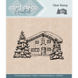 Sneeuwhuisje, clear stamp CDECS074