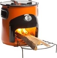 Rocket stove orange