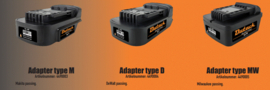 Dutack Electric Adapters (DeWalt, Makita en Milwaukee)