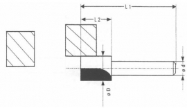 HM Kantenfrees, zijsnijdend 12,7mm