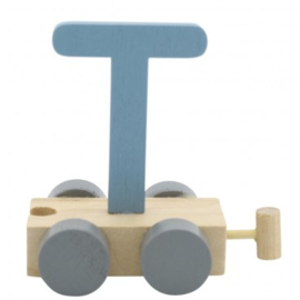 Treinletter T blauw