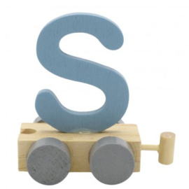 Treinletter S blauw