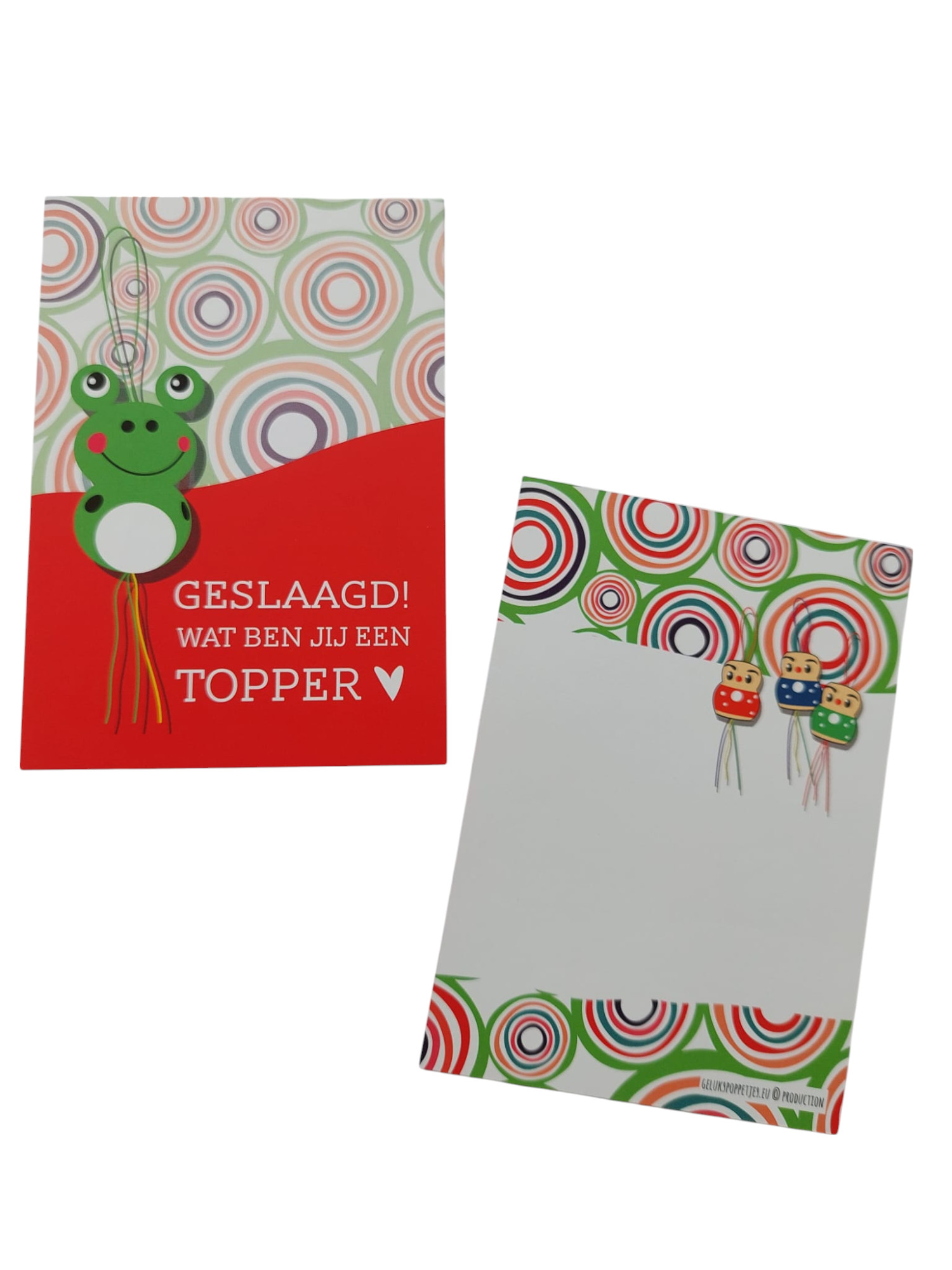 GESLAAGD gelukskaartje