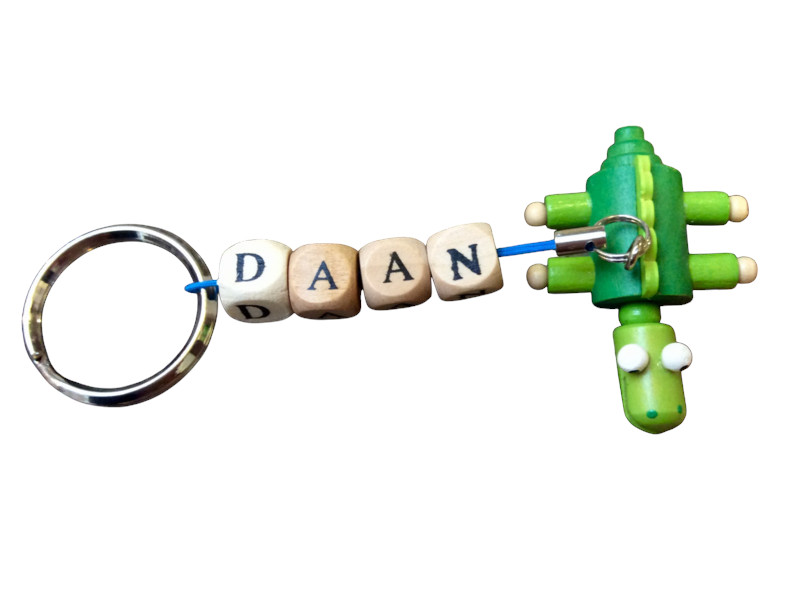 Naamsleutelhanger krokodil