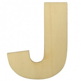 Houten plakletter J