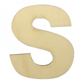 Houten plakletter S