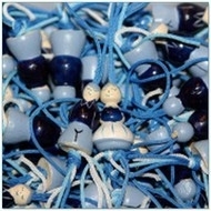 Naamsleutelhanger boer blauw