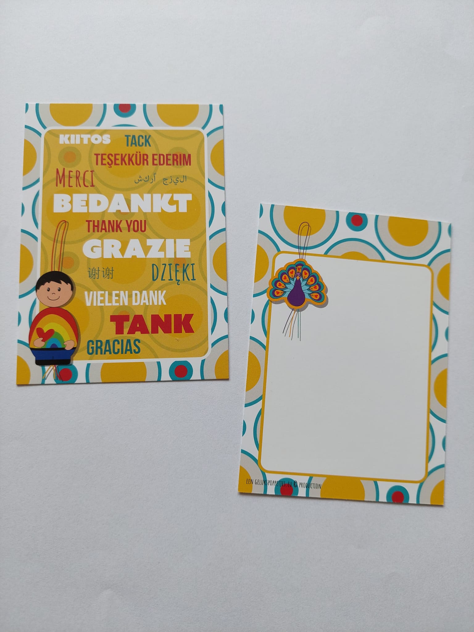 Bedankt gelukskaartje