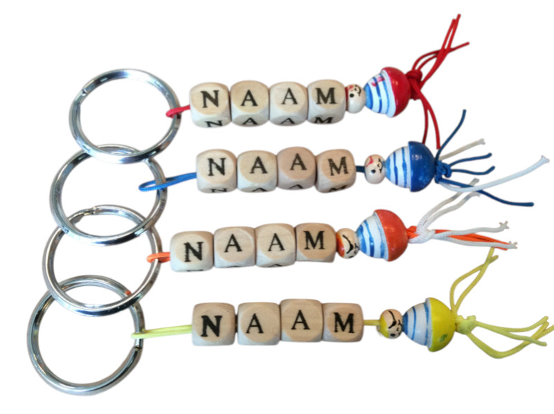 Naamsleutelhanger piraat (rond)